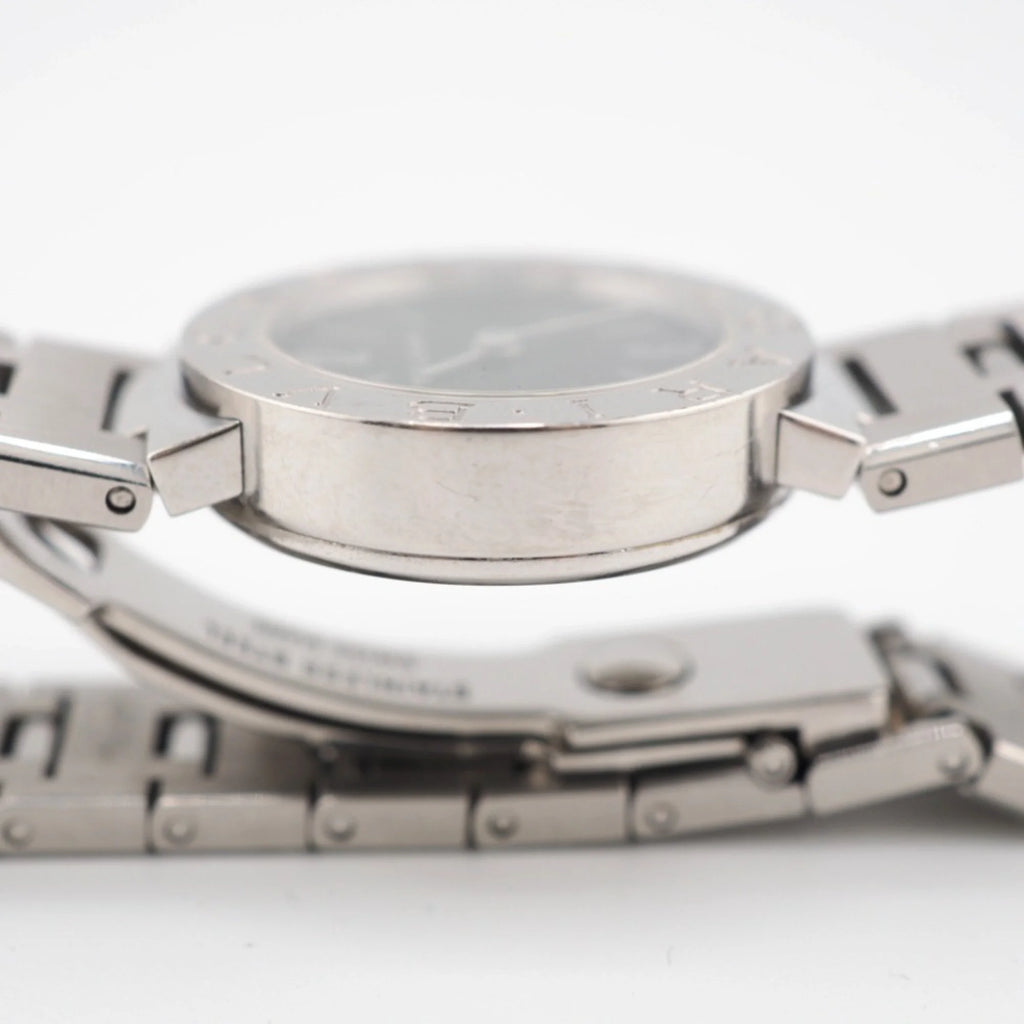 Pre-Owned Black Dial Silver Ladies Watch N60105
