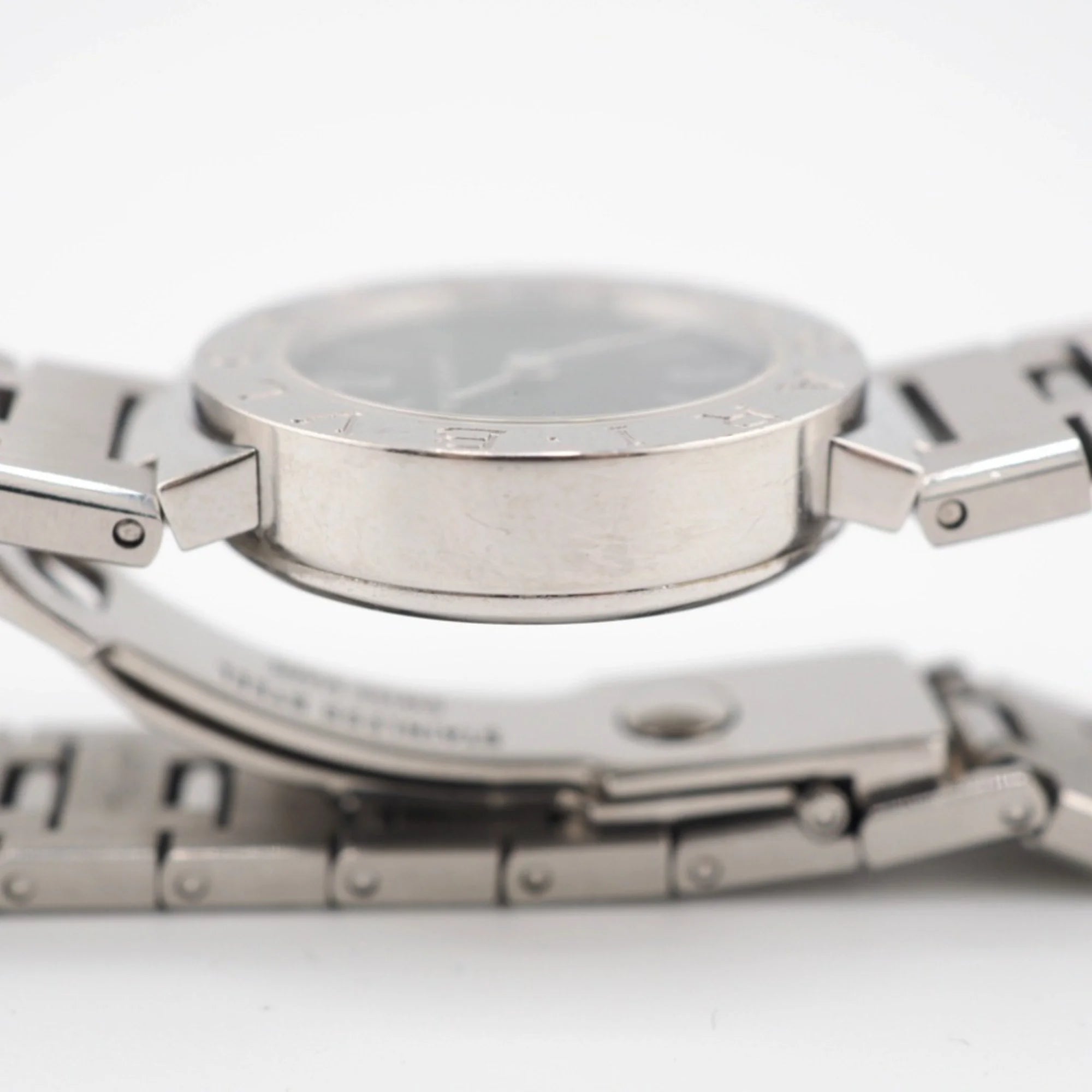 Pre-Owned Black Dial Silver Ladies Watch N60105