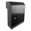 Black Galvanized Steel Locking Mailbox Door Drop Box E33249