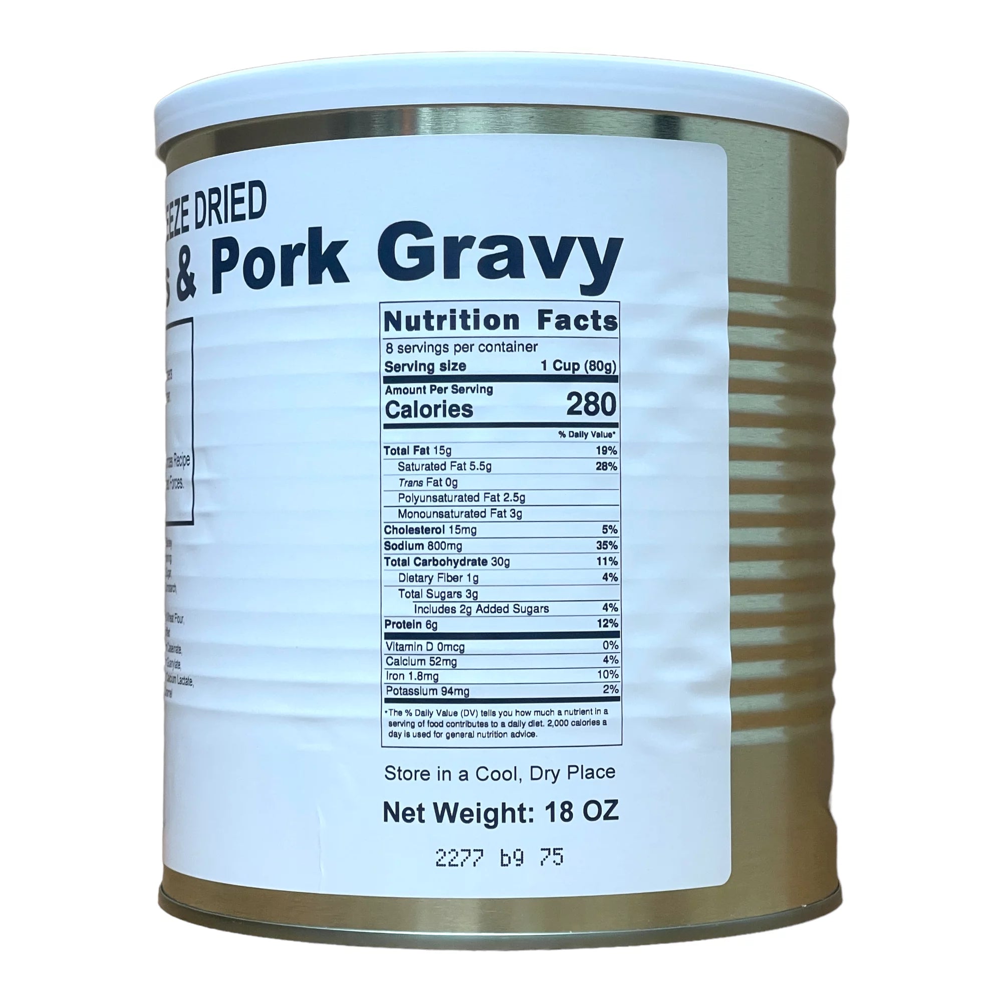 Freeze Dried Food Storage Kit, 6 Cans Q460418