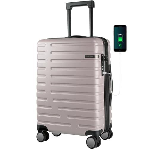 Light Purple 20-Inch Hardside Expandable Carry On Luggage X928667