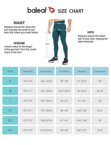 Men's Thermal Fleece Running Tights with Zipper Pockets F186