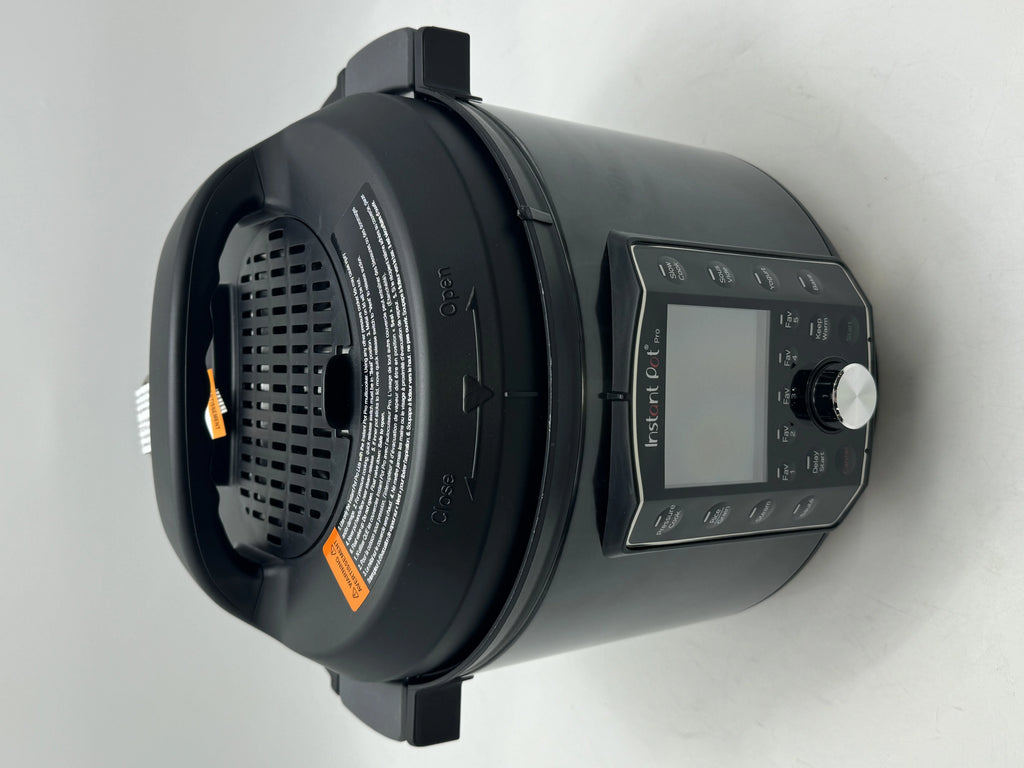 Open Box Instant Pot Pro 10-in-1 Pressure Cooker Slow Cooker 6 Quart Black C8923