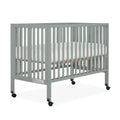 Cool Grey Full-Size Folding Crib R29005