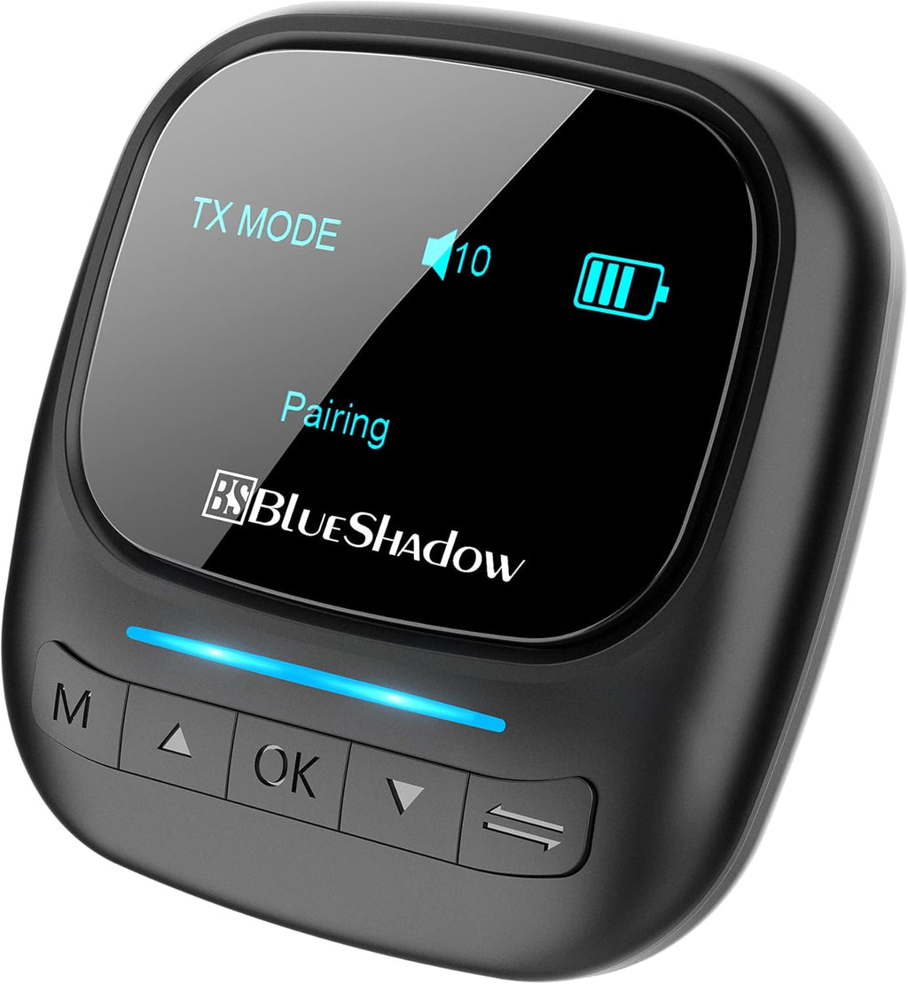 Bluetooth 5.0 2-in-1 Wireless Bluetooth Adapter with Display Screen G5218