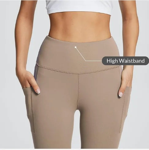 Women's High Waisted 7/8 Ultra Soft Ankle Leggings with Pockets H453975
