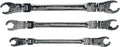 5 Pc. Ratcheting Flex Head Flare Nut Wrench Set, SAE X1222