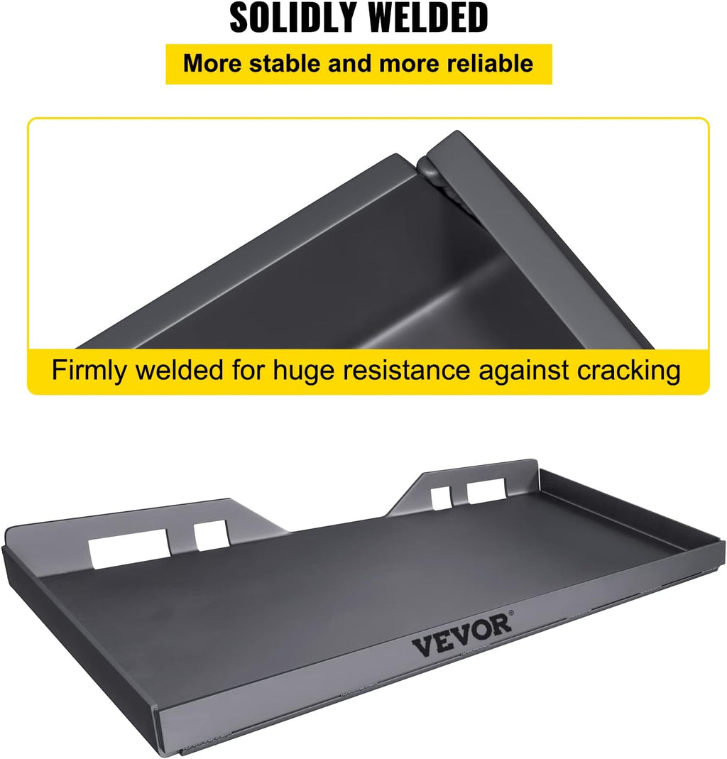 Skid Steer Mount Plate Steel Quick Attachment Loader Plate with 3 Welding Rods (1/2") L3270