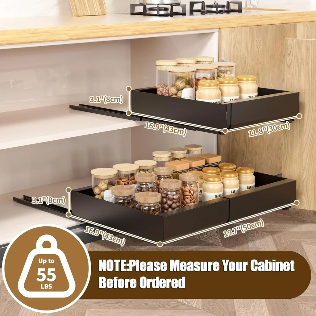 Width Expandable Heavy Duty Slide Out Drawers L72715