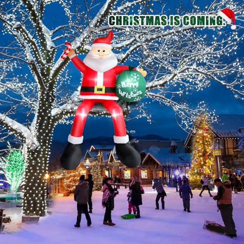 8 FT Blow Up Santa Claus with Gifts Bag Outdoor Decorations H466