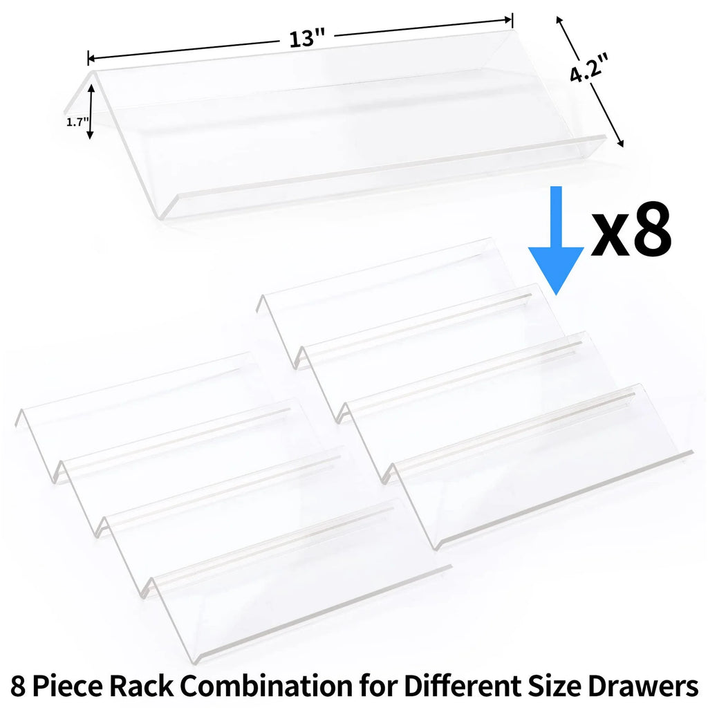 4 Tier 2 Set Expandable Acrylic Spice Drawer Organizer X33302
