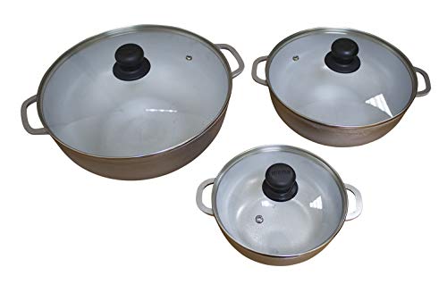 3-Piece Silver Caldero Dutch Oven Set G344755