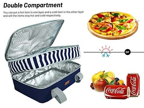 Blue Double Insulated Casserole Carrier Bag I965271