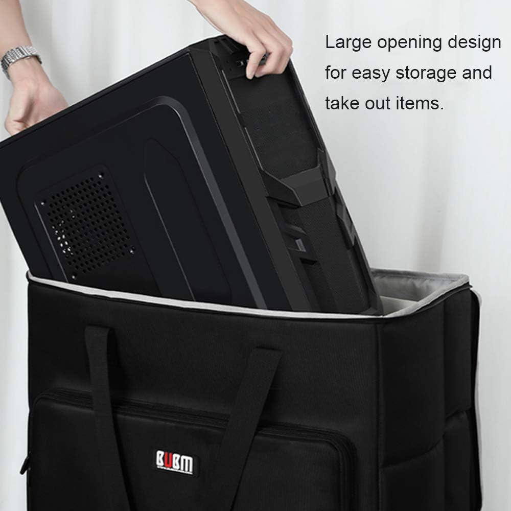 Desktop PC Computer Travel Storage Carrying Case Bag with Wheels (27 Inch) N3979