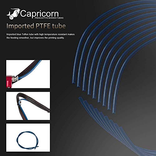 PTFE Tubing 1.75MM Filament with Pneumatic Fittings & Tube Cutter for 3D Printer O11868