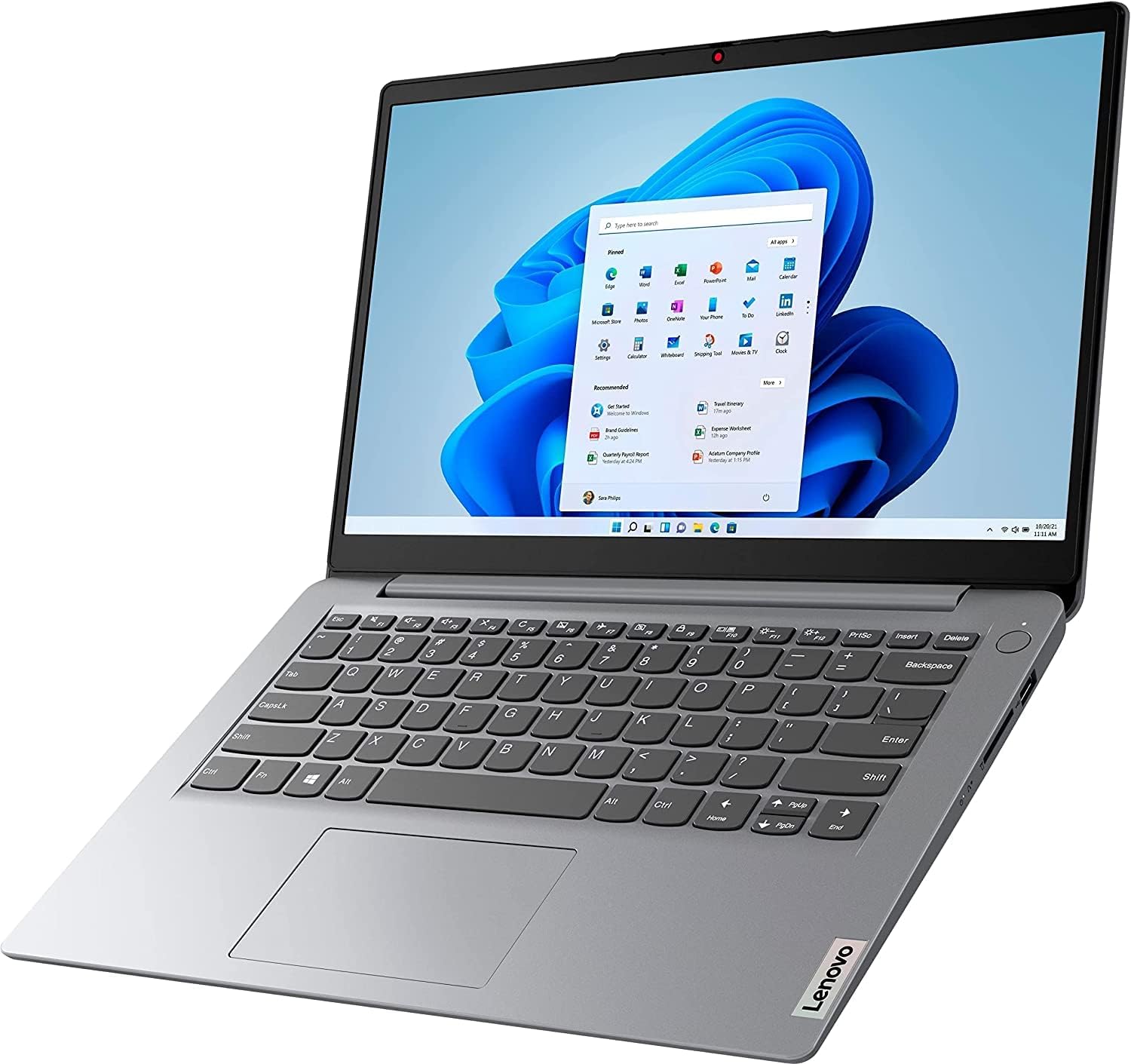 14" HD Anti-glare Laptop, Intel Celeron N4020, 4GB RAM, 128GB Storage, Grey W3008