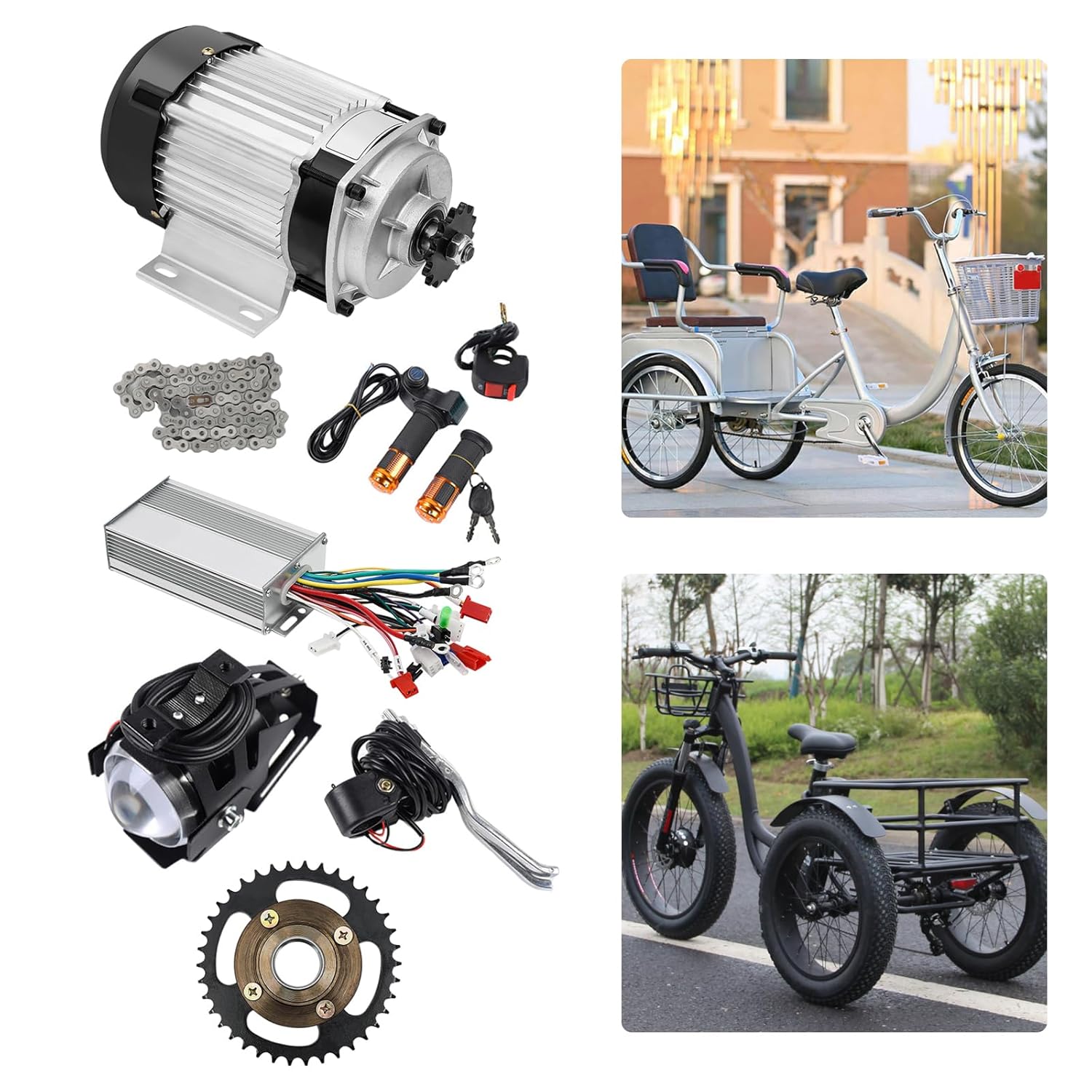 48V 750W Electric Brushless Motor Kit with Controller R1198
