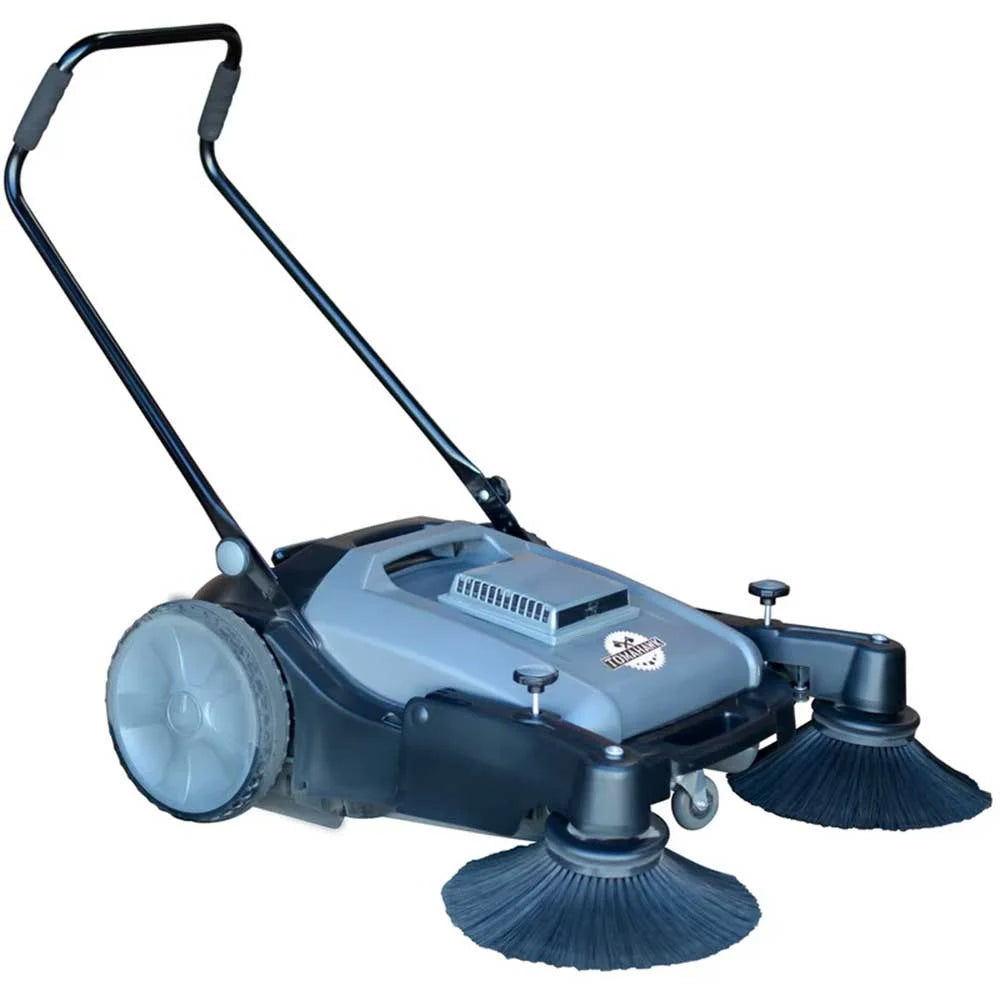 38" Walk Behind Push Sweeper with Triple Power Side Brooms X9648