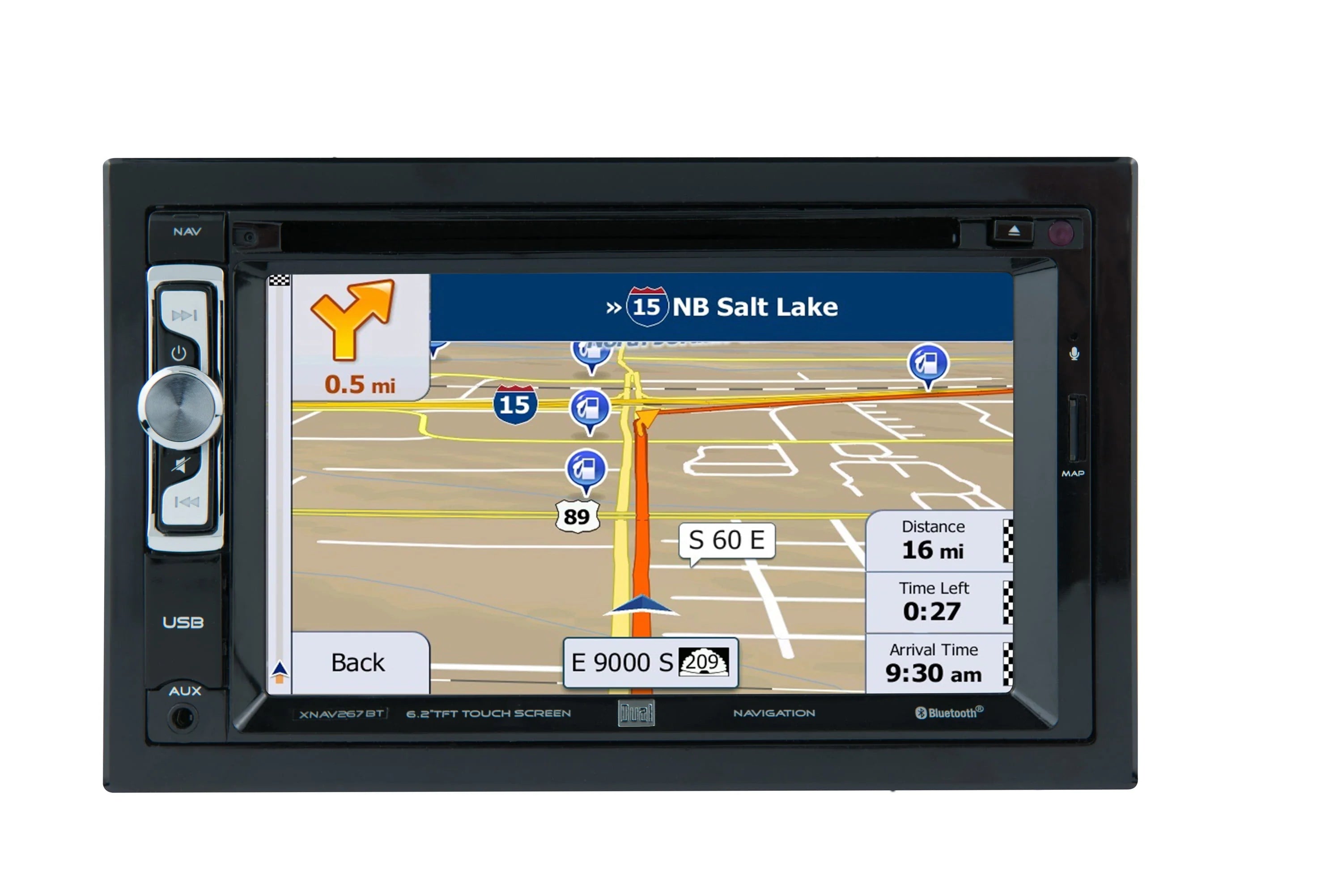 6.2 inch Double Din Car Stereo with Built-in Navigation S5442