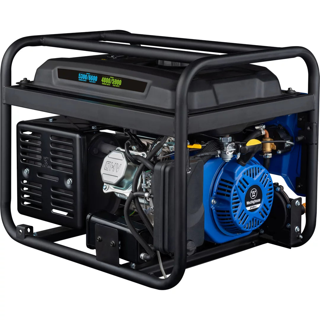 6600 Peak Watt Dual Fuel Portable Generator A64194