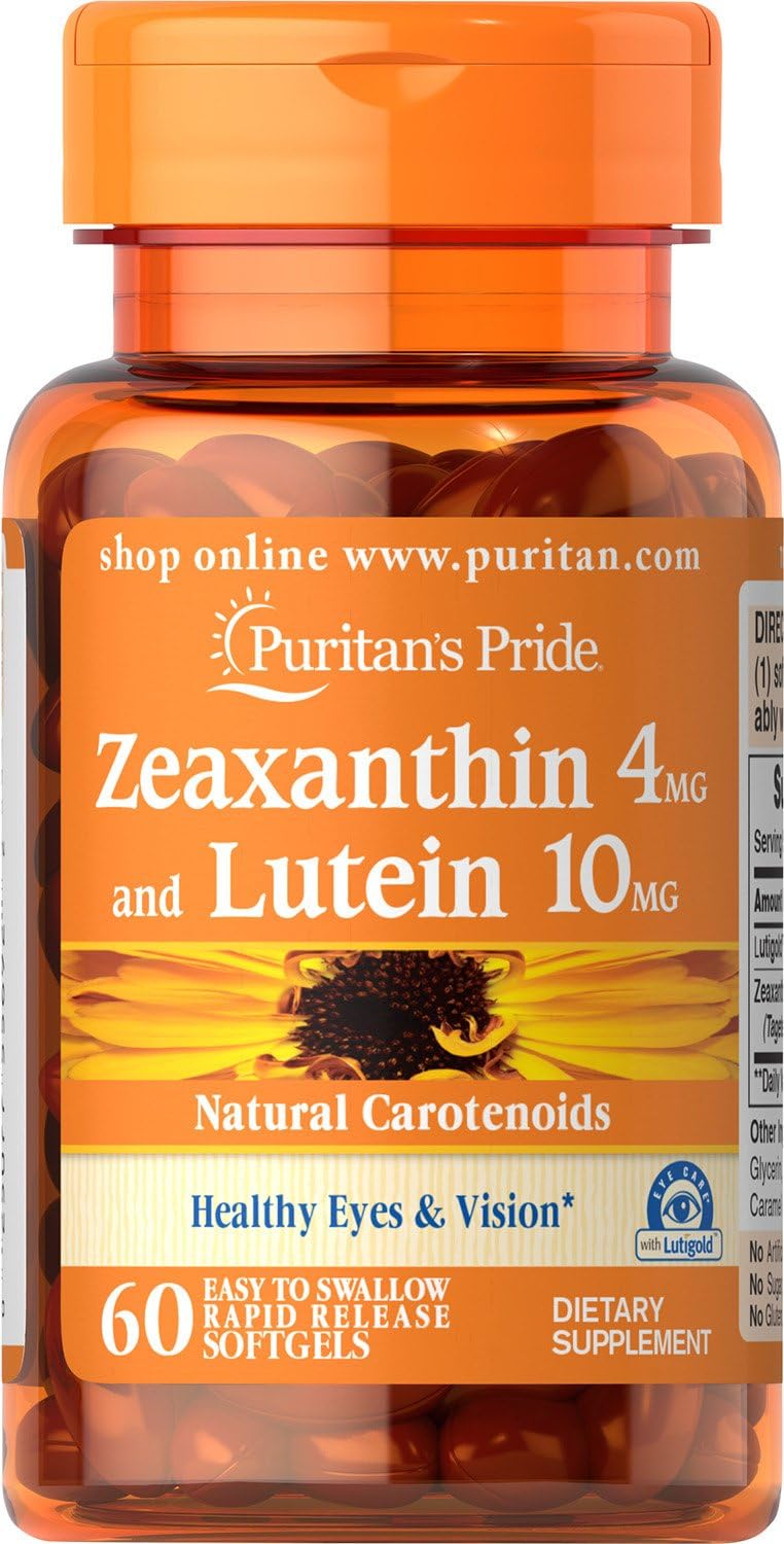 Zeaxanthin 4mg with Lutein 10mg, 60 ct Y415