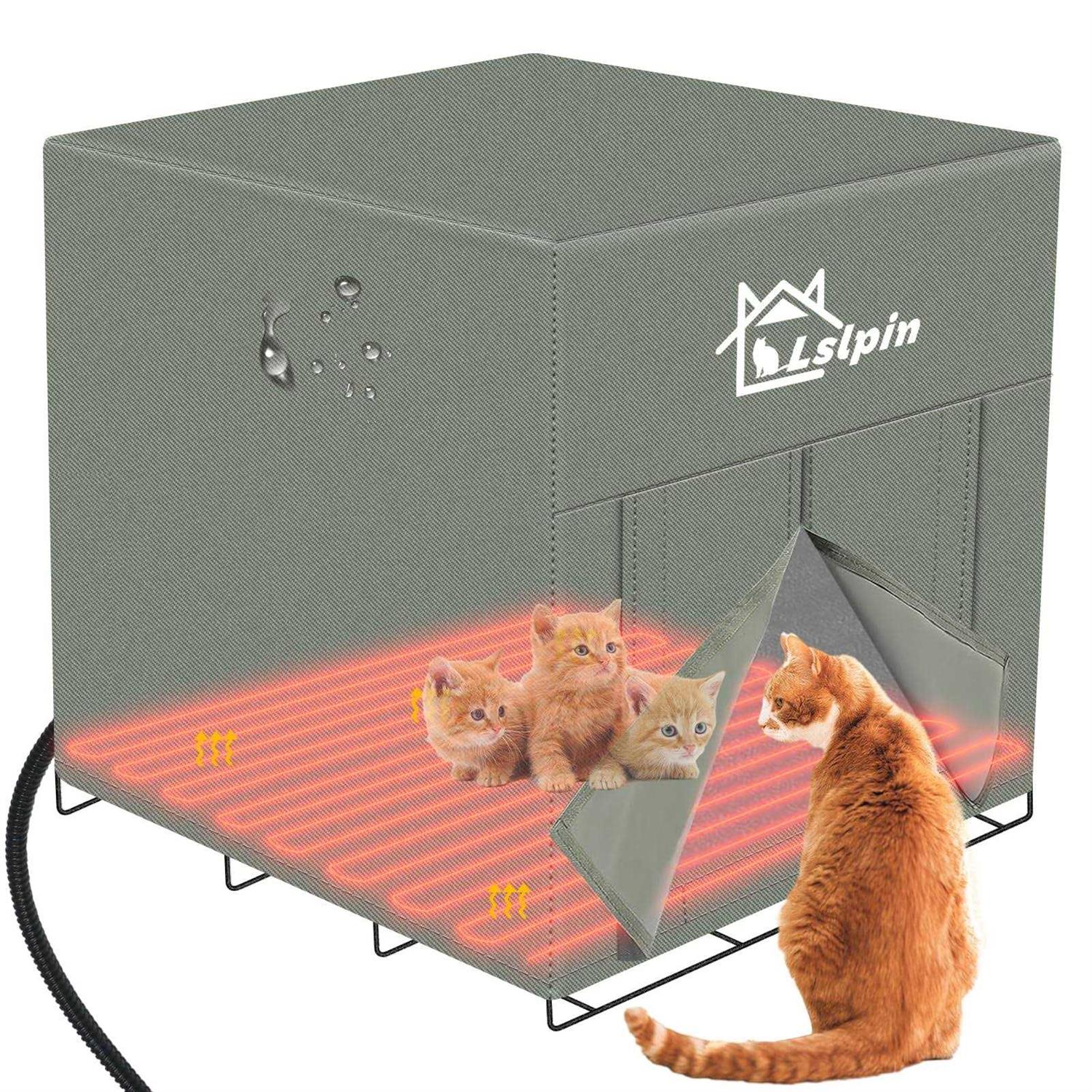 Large Heated Cat House P17348